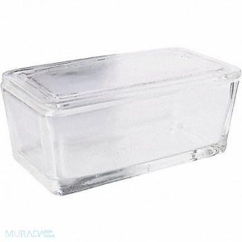 WHEATON Staining Dish w/Cover Cap. 50 Slides PK3, 49WF37