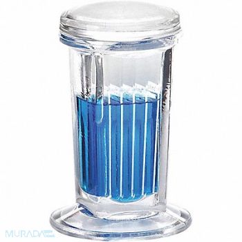 WHEATON Coplin Jar with Cover Cap. 10 Slides PK6, 49WF39