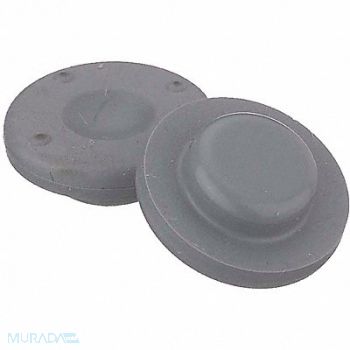 WHEATON Straight Plug Stopper Gray PK1000, 49WF49