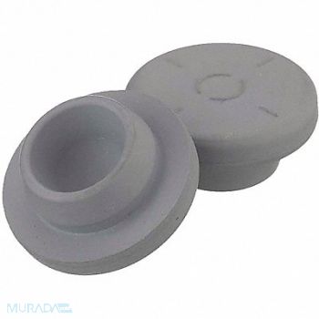 WHEATON Snap On Stopper Chlorobutyl Gray PK1000, 49WF99