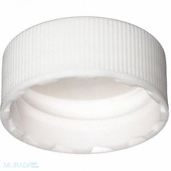 WHEATON Cap 24-400mm PP White Clear PK500, 49WG45