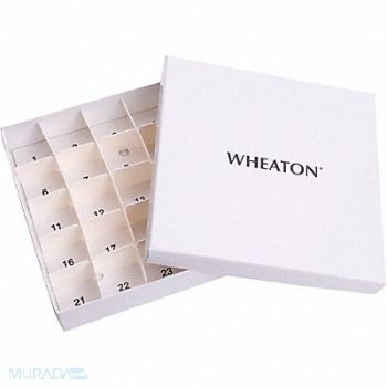 WHEATON Tissue Storage Box Cardboard White PK15, 49WH06