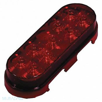 MAXXIMA Stop/Turn/Tail Light Oval Red 6-3/8 L, 49XE44