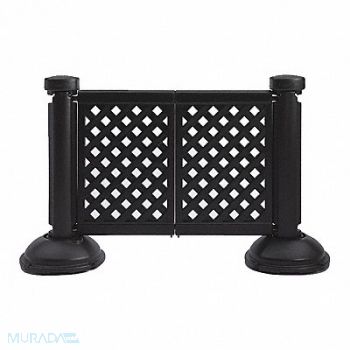 GROSFILLEX Fence Post and Base Black 3 ft H, 49XM84