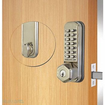 CODELOCKS Mechanical Lockset Stainless Steel Knob, 49XN45