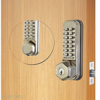 CODELOCKS Mechanical Lockset Stainless Steel Knob, 49XN55