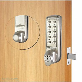 CODELOCKS Electronic Key Lock 1-5/8 Outside W, 49XP29