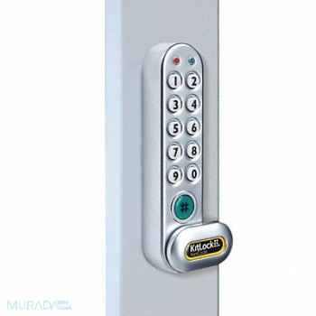 CODELOCKS Electronic Lock Non-Handed Keypad, 49XP79