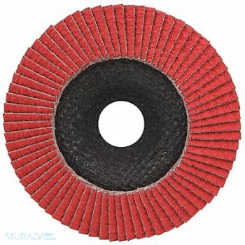 FINISH 1ST Mounted Flap Wheel 60 Grit 4 1/2in W PK5, 49XX15