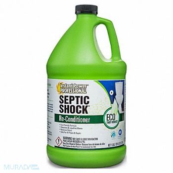 INSTANT POWER PROFESSIONAL Septic Shock Reconditioner Jug 1 gal Liq, 49XY19
