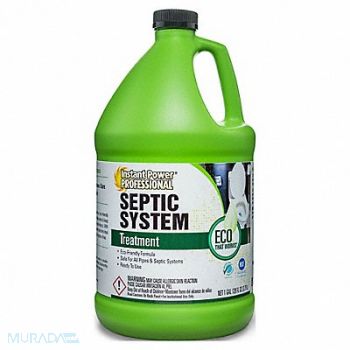 INSTANT POWER PROFESSIONAL Septic System Treatment Jug 1 gal Liq, 49XY22