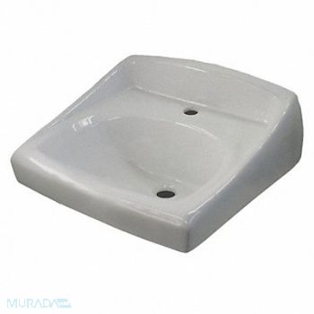 Sloan Sink DShape 16-3/4inx16-3/4inx7in, 49Y031
