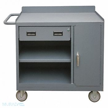 DURHAM MFG Mobile Cabinet Bench Steel 36 W 18 D, 49Y079