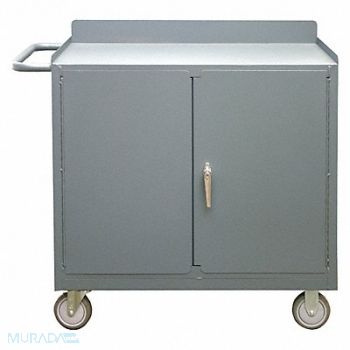 DURHAM MFG Mobile Cabinet Bench Steel 48 W 18 D, 49Y083