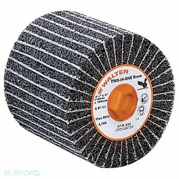 WALTER SURFACE TECHNOLOGIES Finishing Drum 4 1/2 in Dia 4 in W, 49YJ98