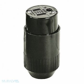 HUBBELL Straight Blade Connector Nylon 125VAC, 49YK48