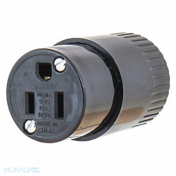 GRAINGER APPROVED Blade Connector Black 15A Industrial, 49YY19