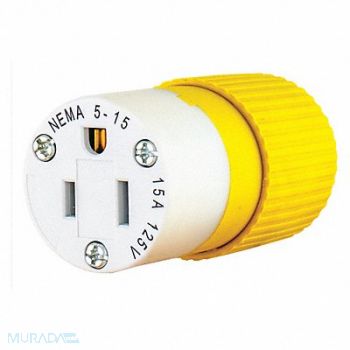 GRAINGER APPROVED Blade Connector Yellow/White 15A Marine, 49YY23