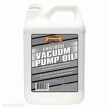 SUPERCOOL Vacuum Pump Oil 1 gal Bottle, 49YZ92
