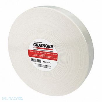 GRAINGER APPROVED Foam Tape 15/16 x 15/16 White PK324, 49Z376