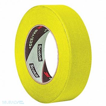 3M Masking Tape 1 W 120 yd L Yellow PK36, 49Z416
