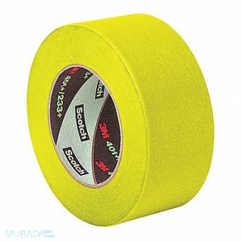 3M Masking Tape 1 1/2 W 120yd L Yellow PK24, 49Z417