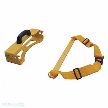 MEDSOURCE Wall Mounting Strap Yellow 2 H, 49Z879
