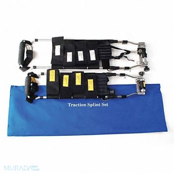 MEDSOURCE Splint Silver/Black/Yellow, 49Z884