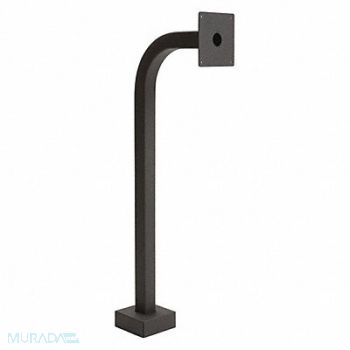 PEDESTAL PRO Gooseneck Pedestal 36 H Blk Powder Coat, 49Z891