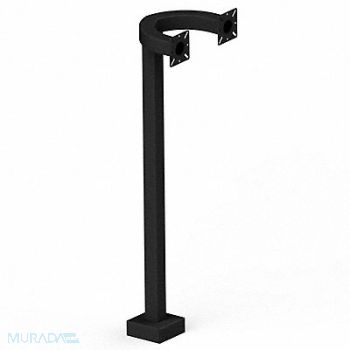 PEDESTAL PRO Dual Head Pedestal 42 H Powder Coat, 49Z895