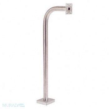 PEDESTAL PRO Gooseneck Pedestal 42 H Stainless Steel, 49Z903