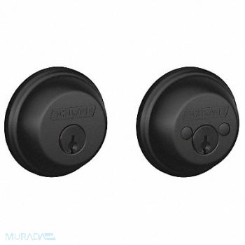 SCHLAGE Deadbolt Matte Double Cylinder, 49Z999