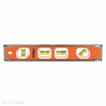 JOHNSON LEVEL TOOL Torpedo Level Aluminum 12 L 4 Vials, 49ZC22