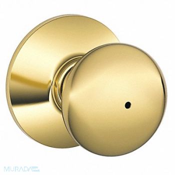 SCHLAGE RESIDENTIAL Knob Lockset Satin Nickel Privacy Gr 2, 457G91