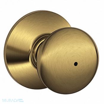SCHLAGE Knob Lockset Mechanical Privacy Grd. 2, 49ZF61