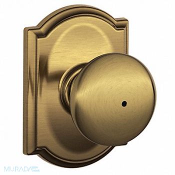 SCHLAGE Knob Lockset Mechanical Privacy Grd. 2, 49ZF62