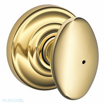 SCHLAGE Knob Lockset Mechanical Privacy Grd. 2, 49ZF76