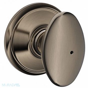 SCHLAGE Knob Lockset Mechanical Privacy Grd. 2, 49ZF89