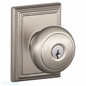 SCHLAGE Knob Lockset Mechanical Entrance Grd. 1, 49ZG12