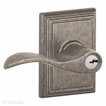 SCHLAGE Lever Lockset Mechanical Entrance Grd. 2, 49ZR46