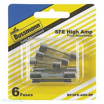 BUSSMANN Automotive Fuse Kit 6 SFE 14 to 30A, 49ZU12