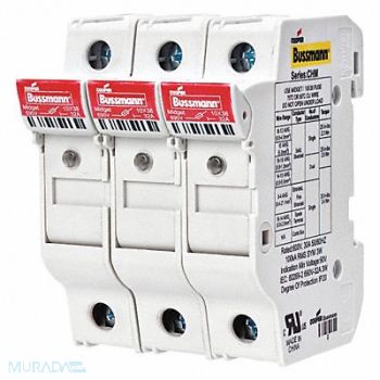 BUSSMANN Fuse Block 0 to 30A Midget 4 Pole, 49ZU31