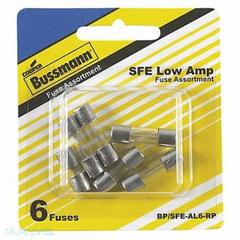 BUSSMANN Automotive Fuse Kit 6 SFE 4 to 9A, 49ZV44