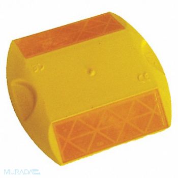 3M Pavement Marker Yellow 3-3/4 W PK100, 49ZW16