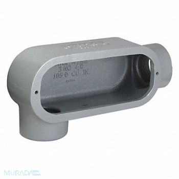 HUBBELL KILLARK Conduit Outlet Body Iron Trd Sz 1 1/2in, 49ZX31