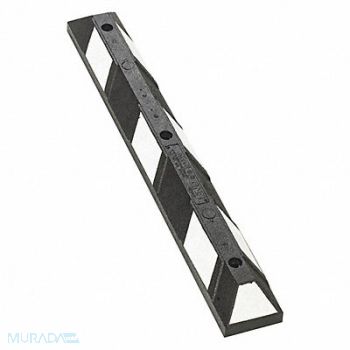 GRAINGER APPROVED Car Stop Black/White 4 H x 48 L x 6 W, 49ZZ25