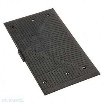 GRAINGER APPROVED Speed Bump Male End Cap Black/Yellow, 49ZZ40