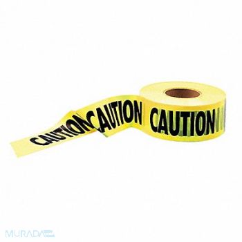 GRAINGER APPROVED Barricade Tape Yellow/Black 1000ft x 3In, 4A416