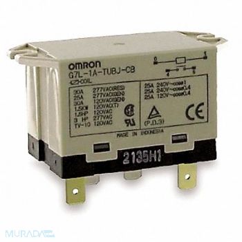 OMRON H8129 Enclosed Power Relay 4 Pin 24VAC SPST-NO, 4A710