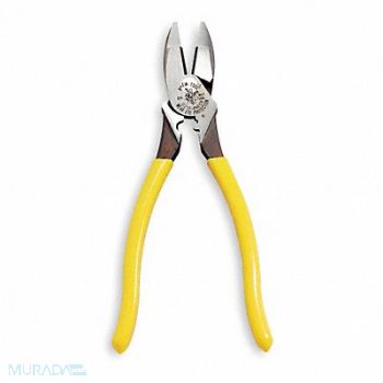 KLEIN TOOLS Linemans Plier 9-3/8 L Dipped, 4A835